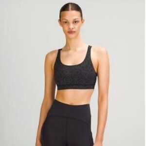 lululemon Energy Bra *Medium Support B–D Cups Color:Intertwined Camo Deep Coal M